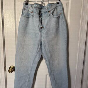 J.Crew Factory Button-Fly Boot Crop Jeans (Size 33)
